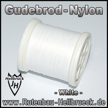 Gudebrod Bindegarn - Nylon - Farbe: White / Weiss